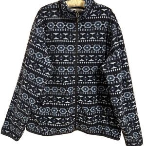 Women’s Size XL Blue Fleece Jacket Zip Up Amazon Essentials